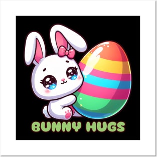 Big Hug? Little Bunny Loves Easter Eggs! Posters and Art